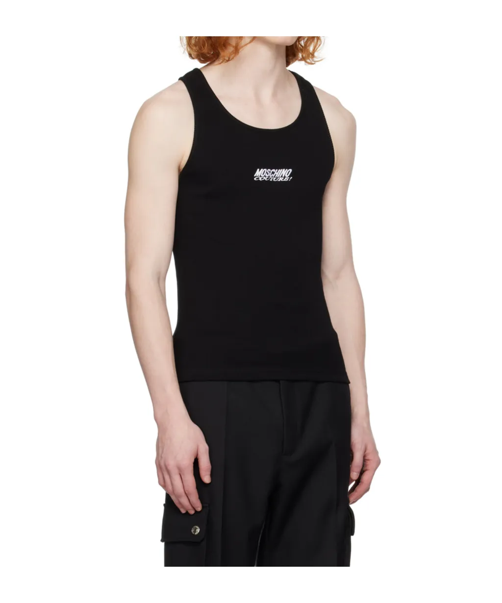 Round Collar Logo Vest