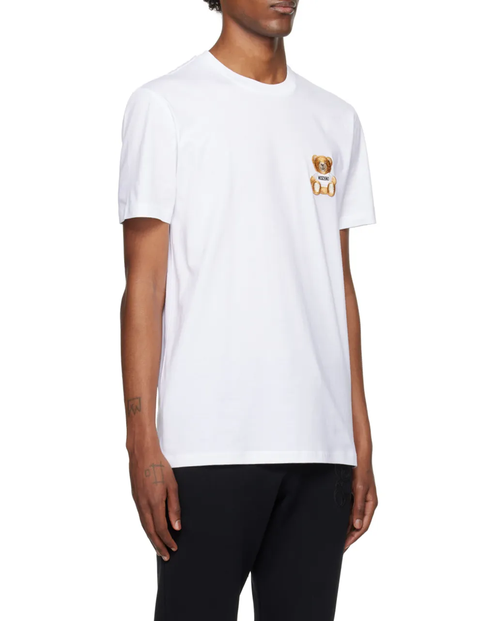 Teddy Patch Round-Collar T-Shirt