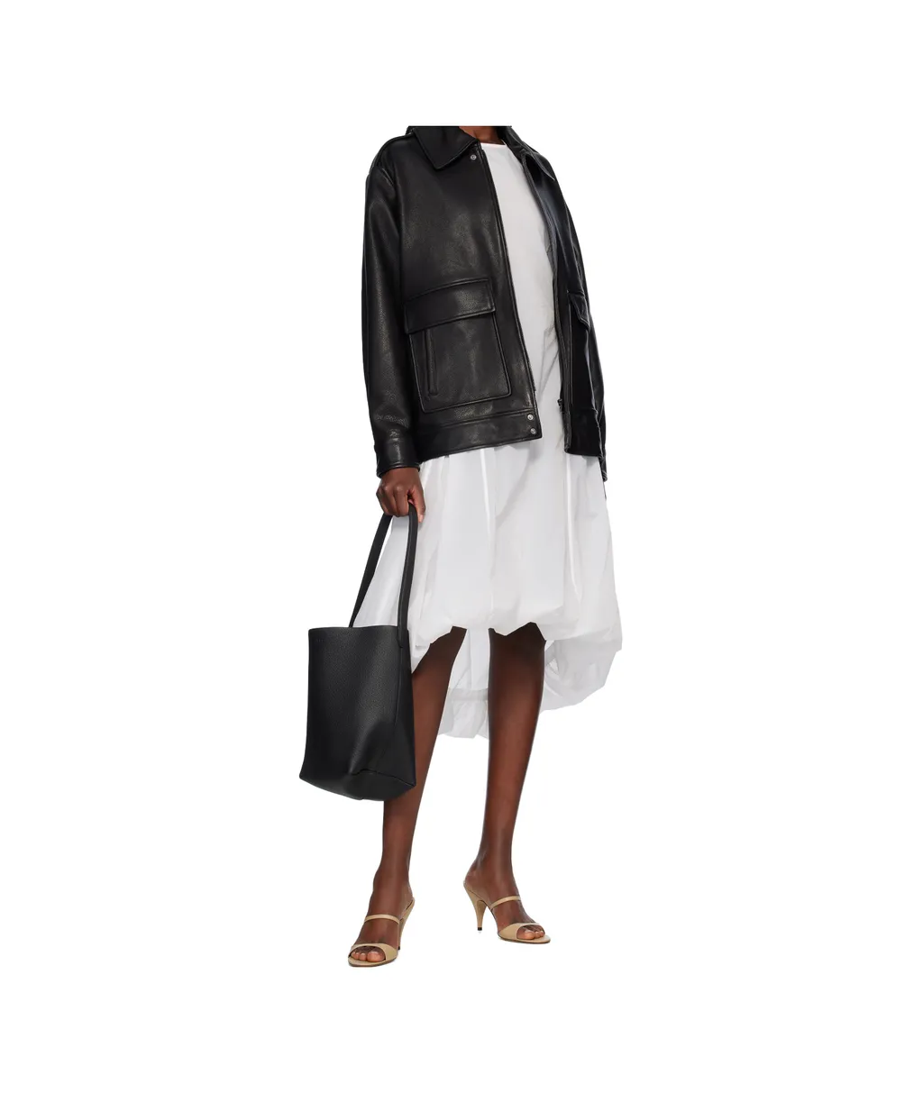 Zippered Leather Jacket