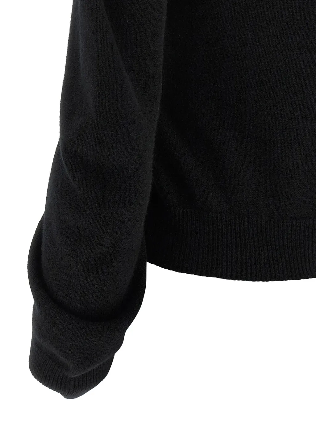 Curved-Sleeve Knit Cardigan