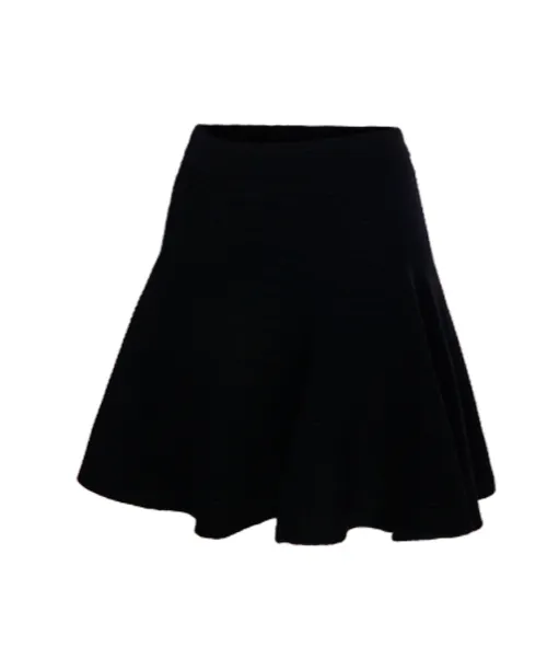 Ribbed Flared Skirt
