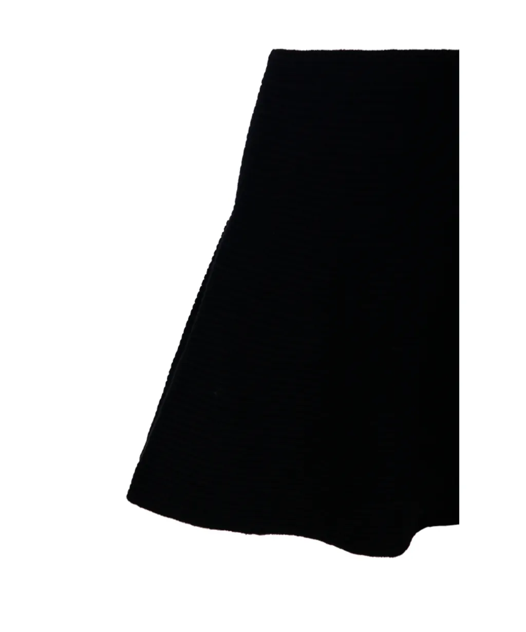 Ribbed Flared Skirt