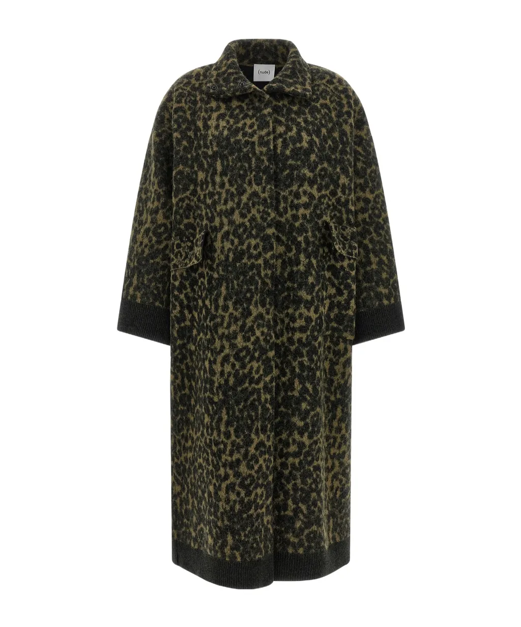 Animal Print Long Coat