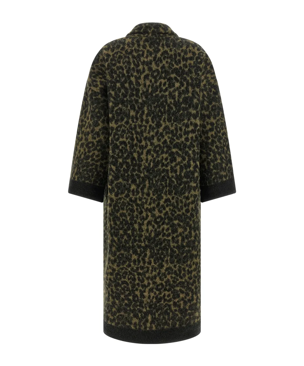 Animal Print Long Coat