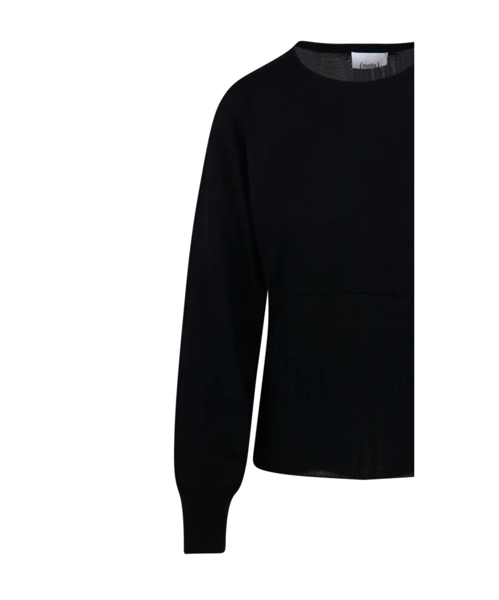 Ribbed-Panel Jumper