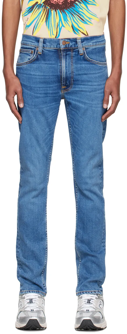Logo-Decorated Straight Jeans