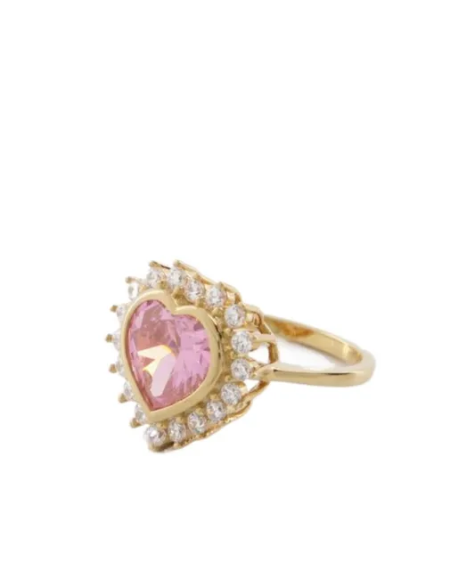 N Dia Heart Ring