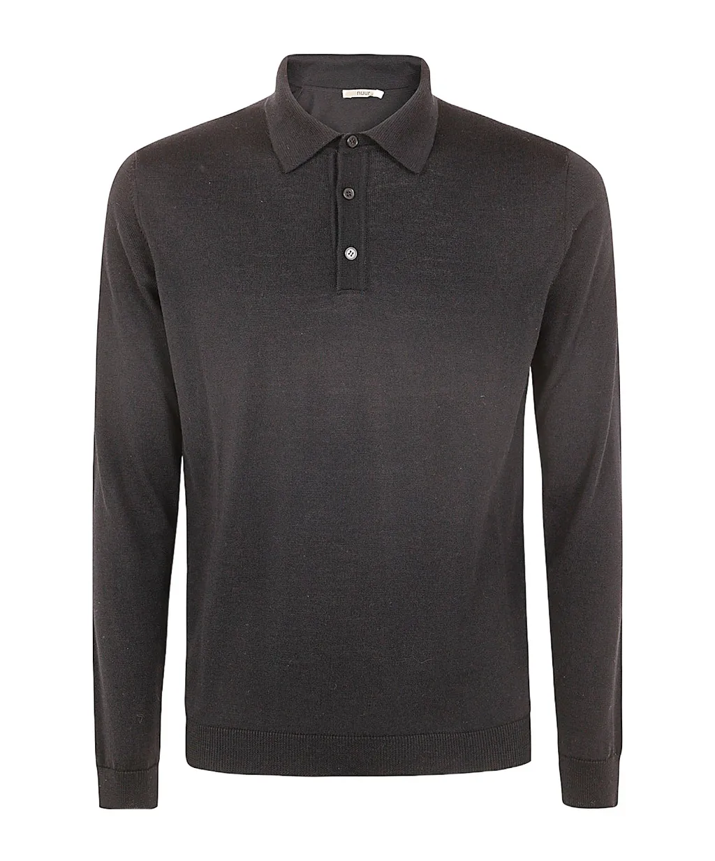 Long-Sleeved Polo Shirt