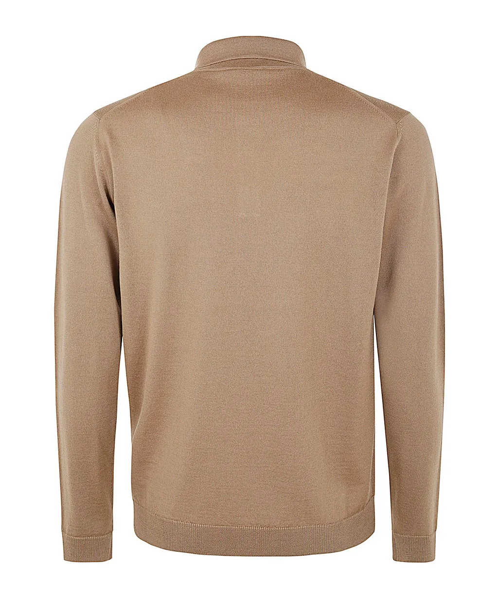 Long-Sleeved Polo Shirt