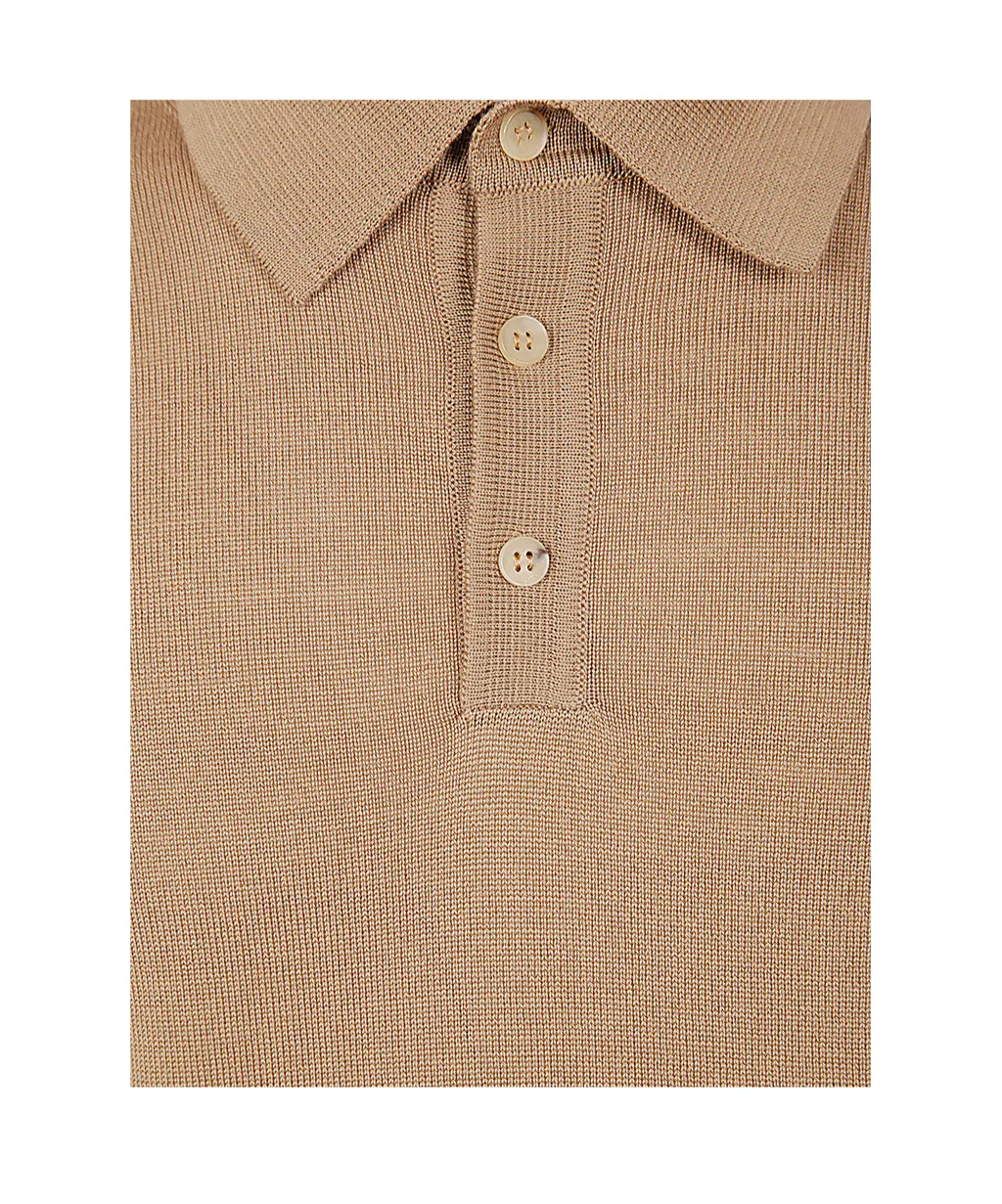 Long-Sleeved Polo Shirt