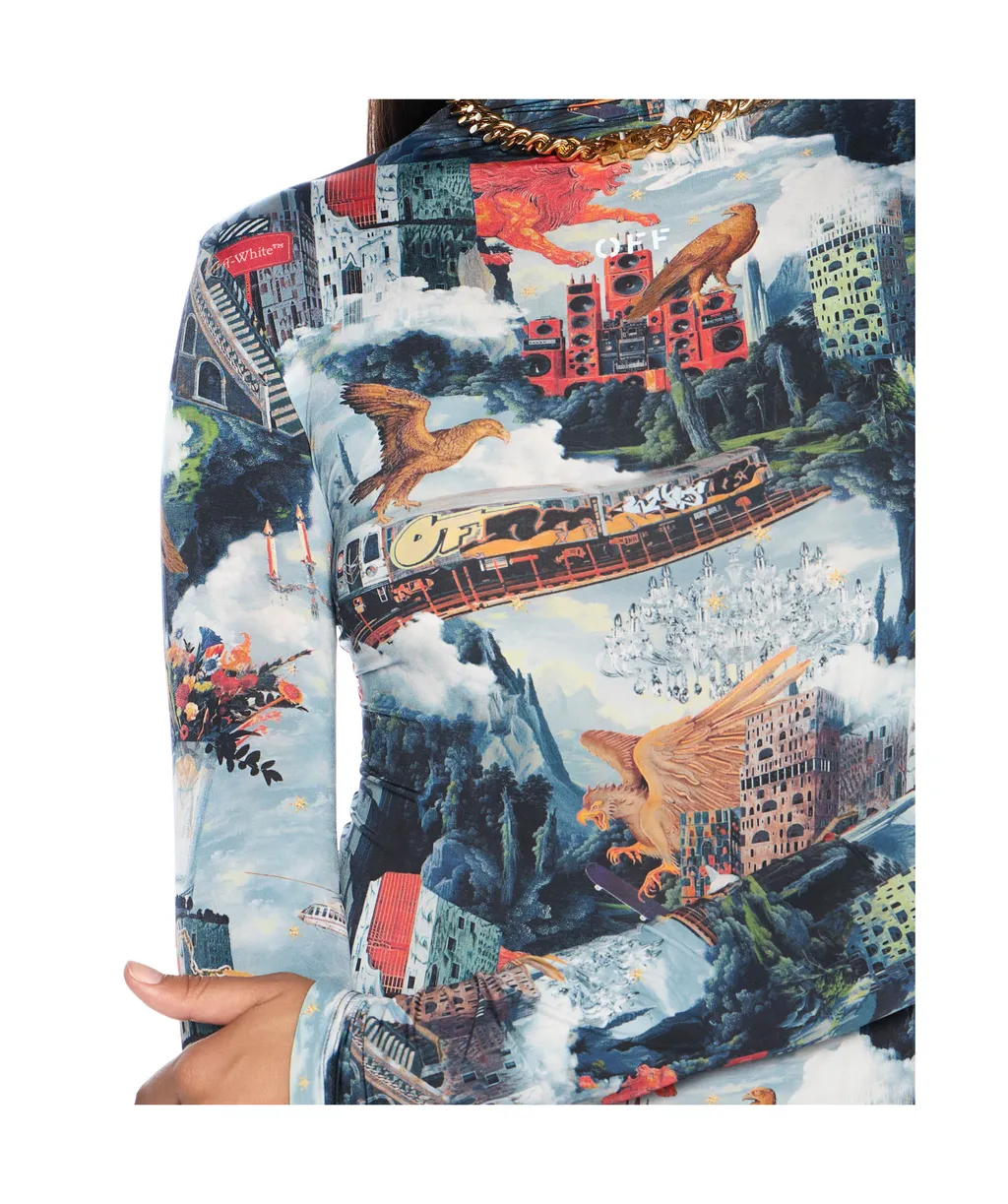 World Paint Second Skin Mini Dress