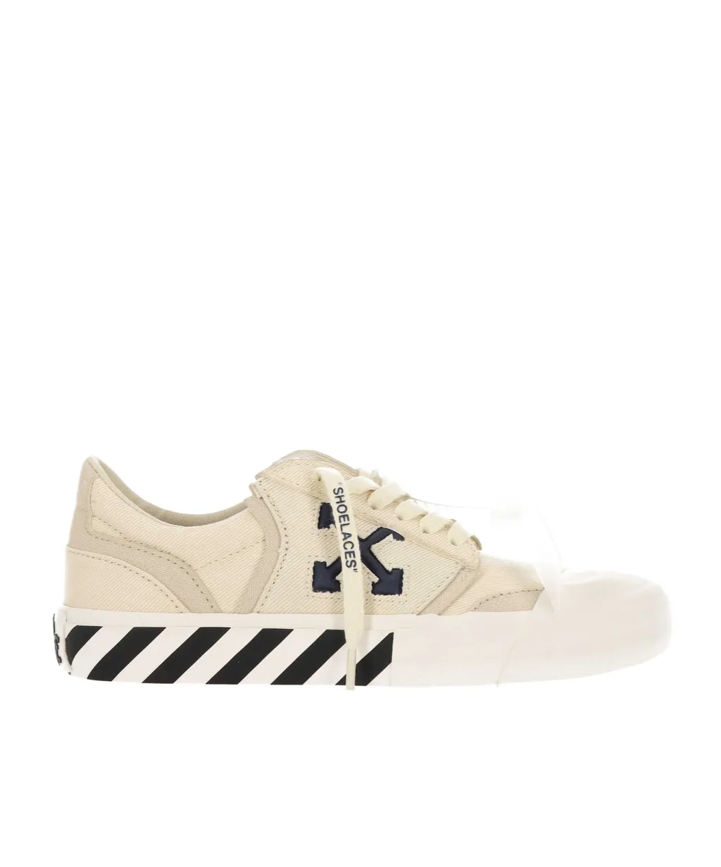 Vulcanized Round Toe Lace-Up Sneakers