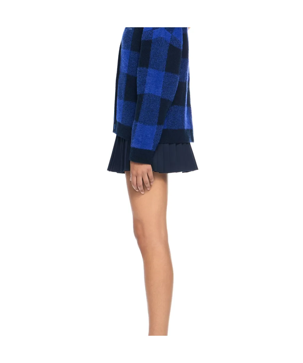 Zip Pleated Skirt
