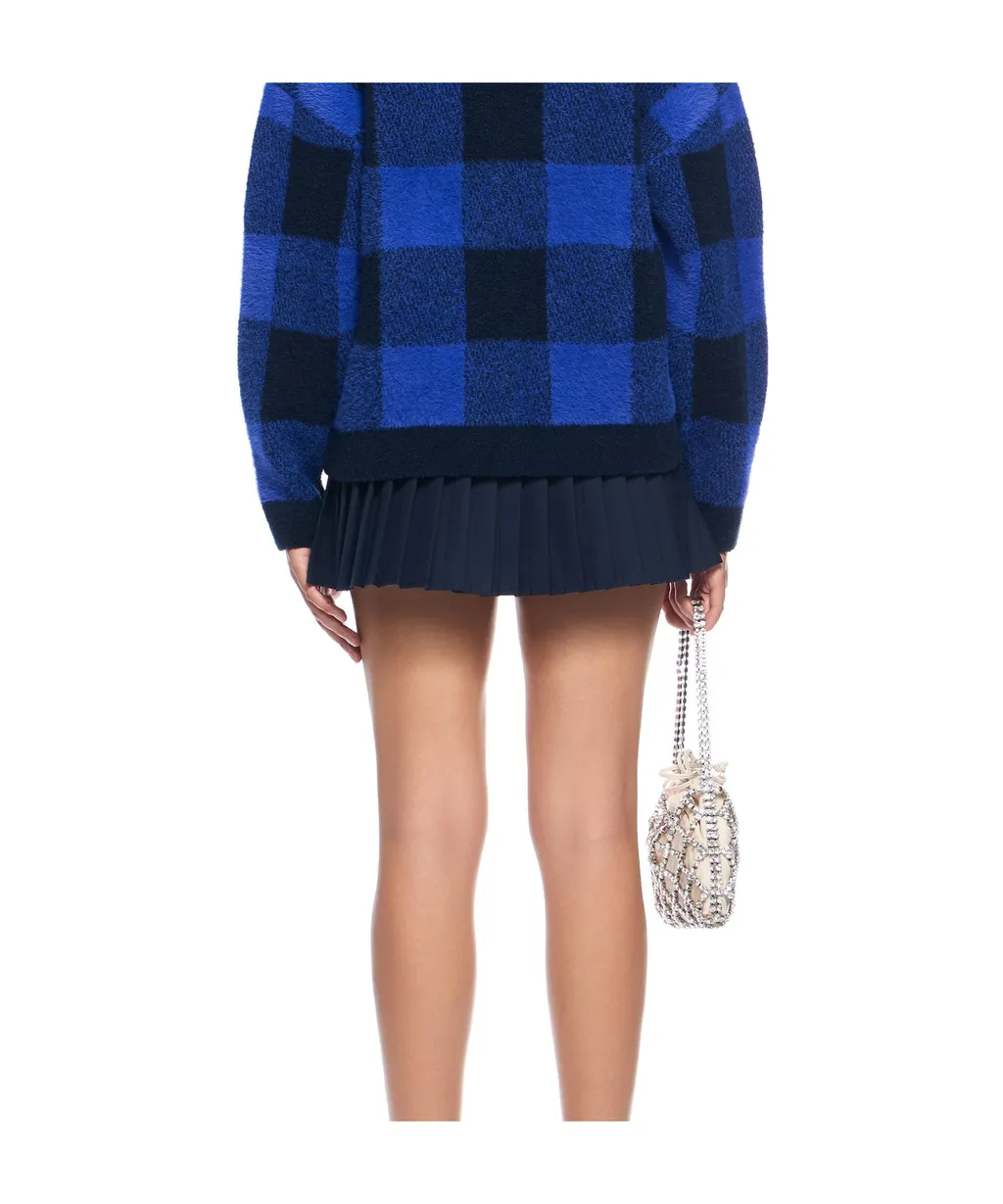 Zip Pleated Skirt