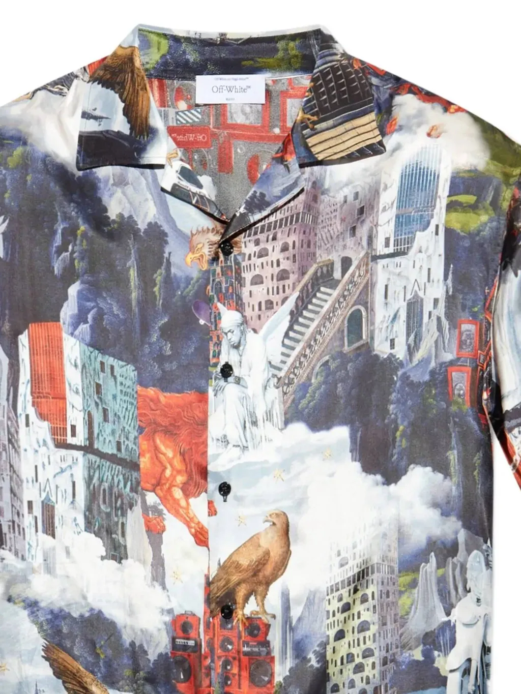 Allover Printed Short-Sleeved Shirt