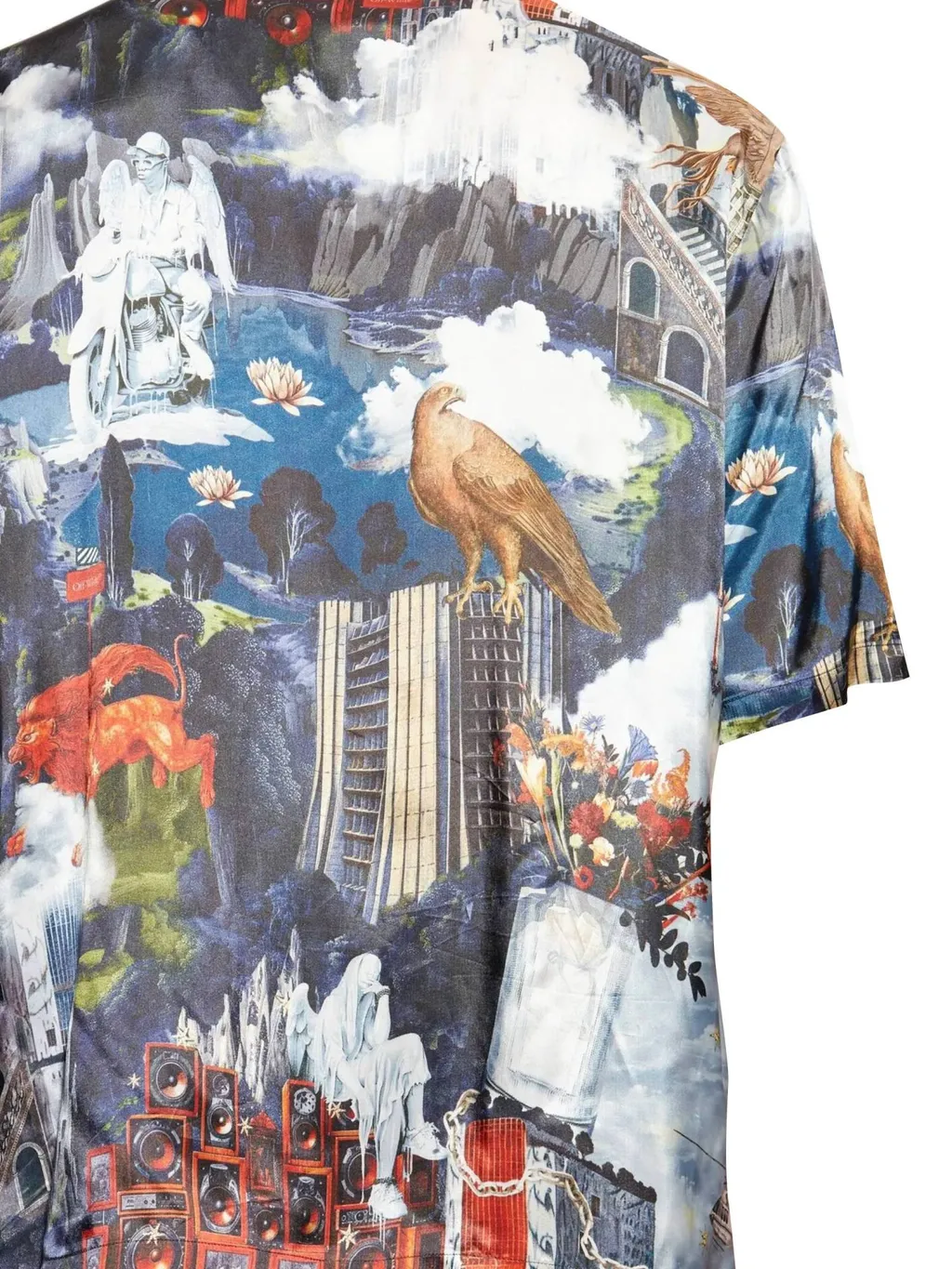 Allover Printed Short-Sleeved Shirt