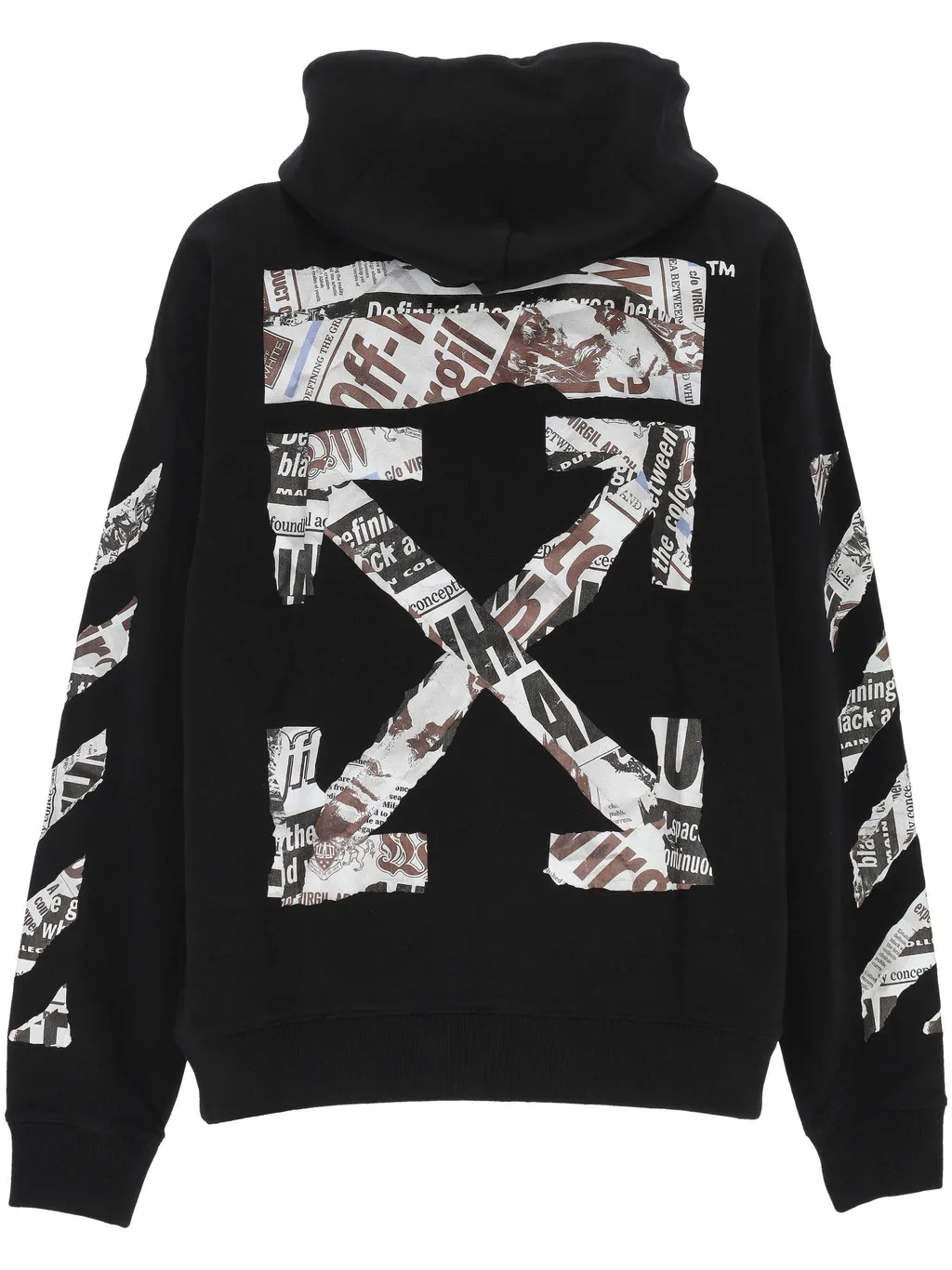 Arrows Printed Drawstring Hoodie