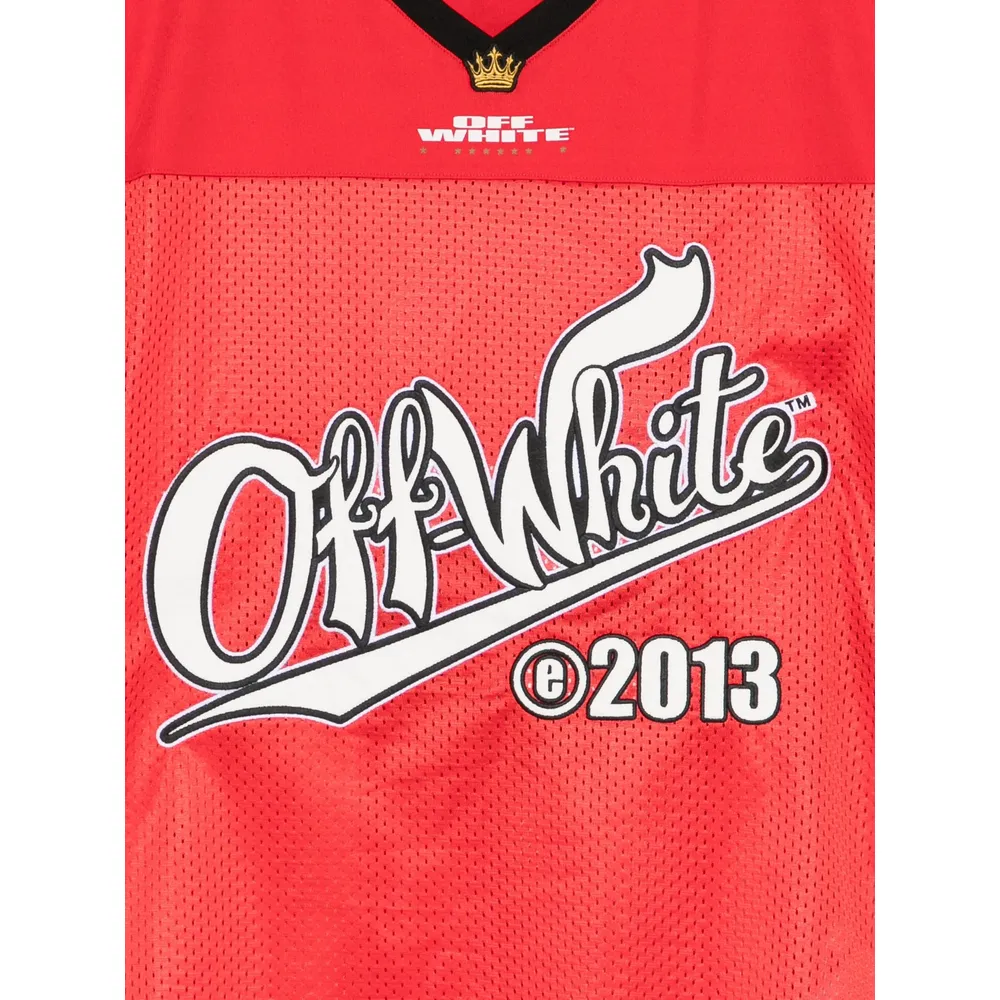 Logo Printed V-Neck T-Shirt