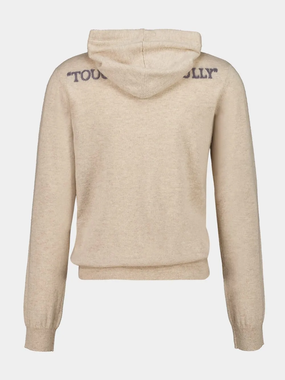 Drawstring Knitted Hoodie