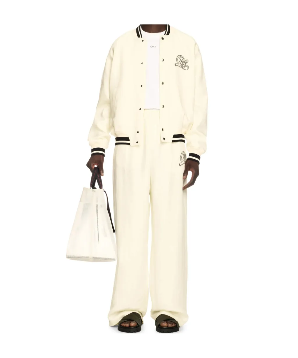 Logo Embroidered Button-Up Jacket