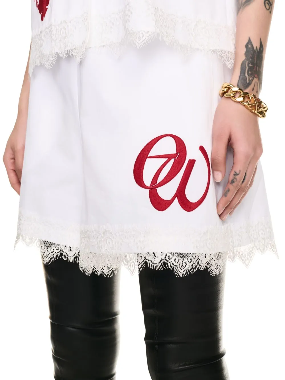 Lace-Detailing Shorts