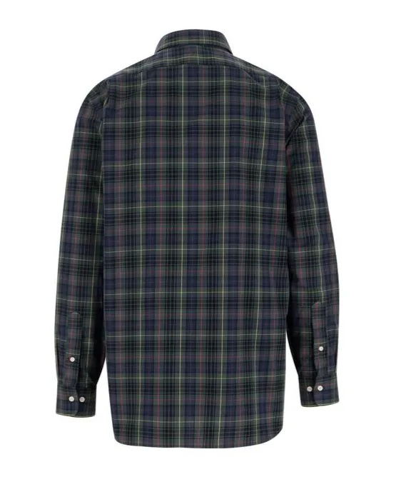 Custom Fit Plaid Poplin Shirt