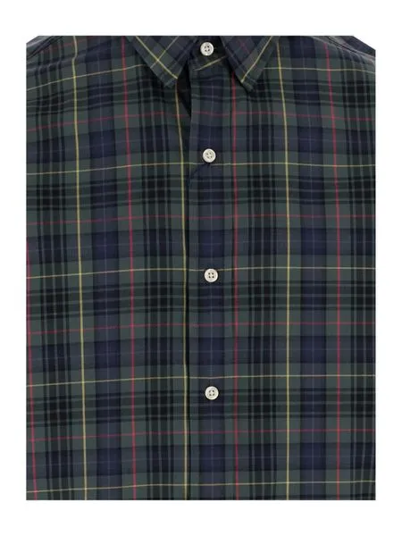 Custom Fit Plaid Poplin Shirt