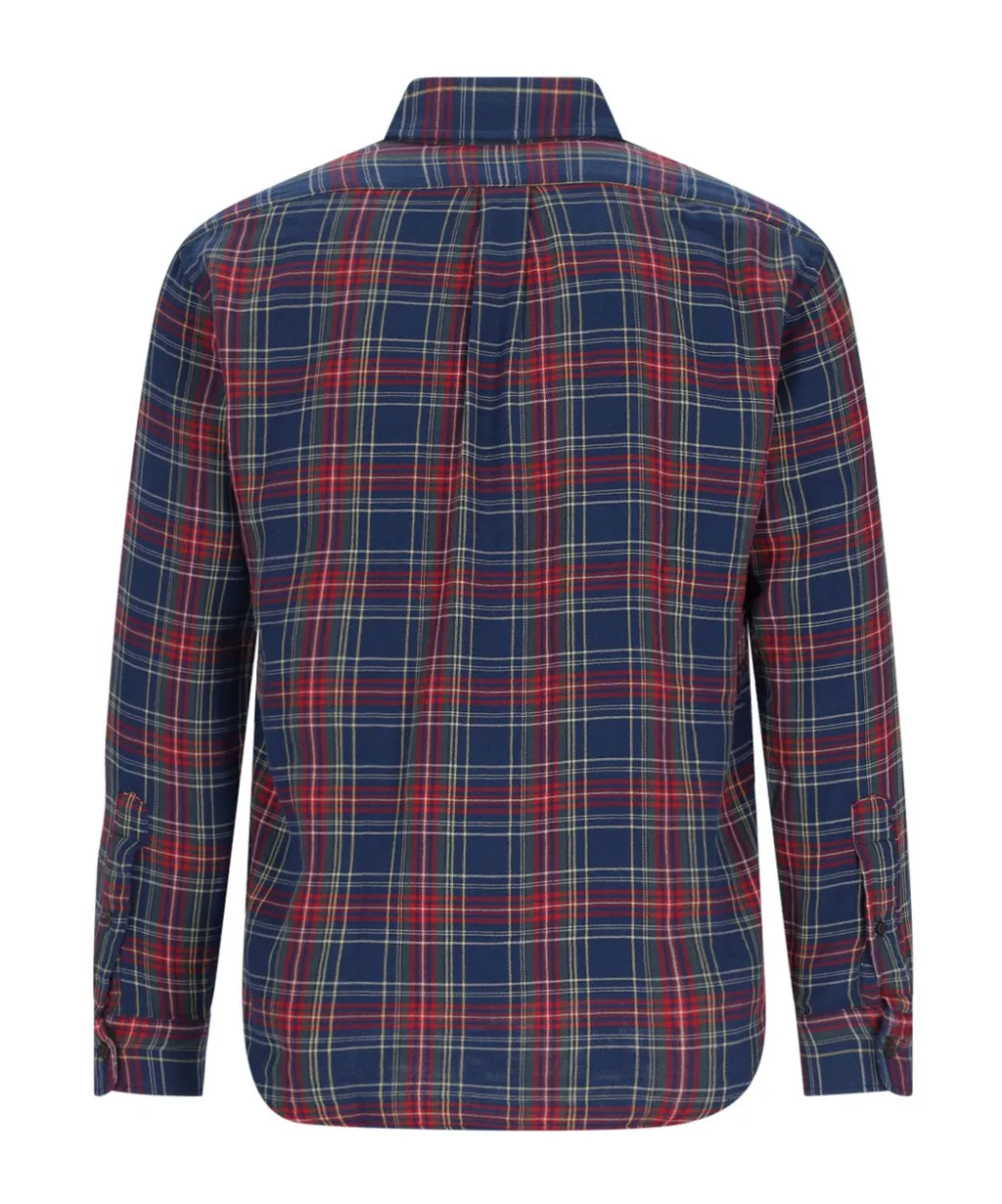 Pony Embroidered Plaid Shirt