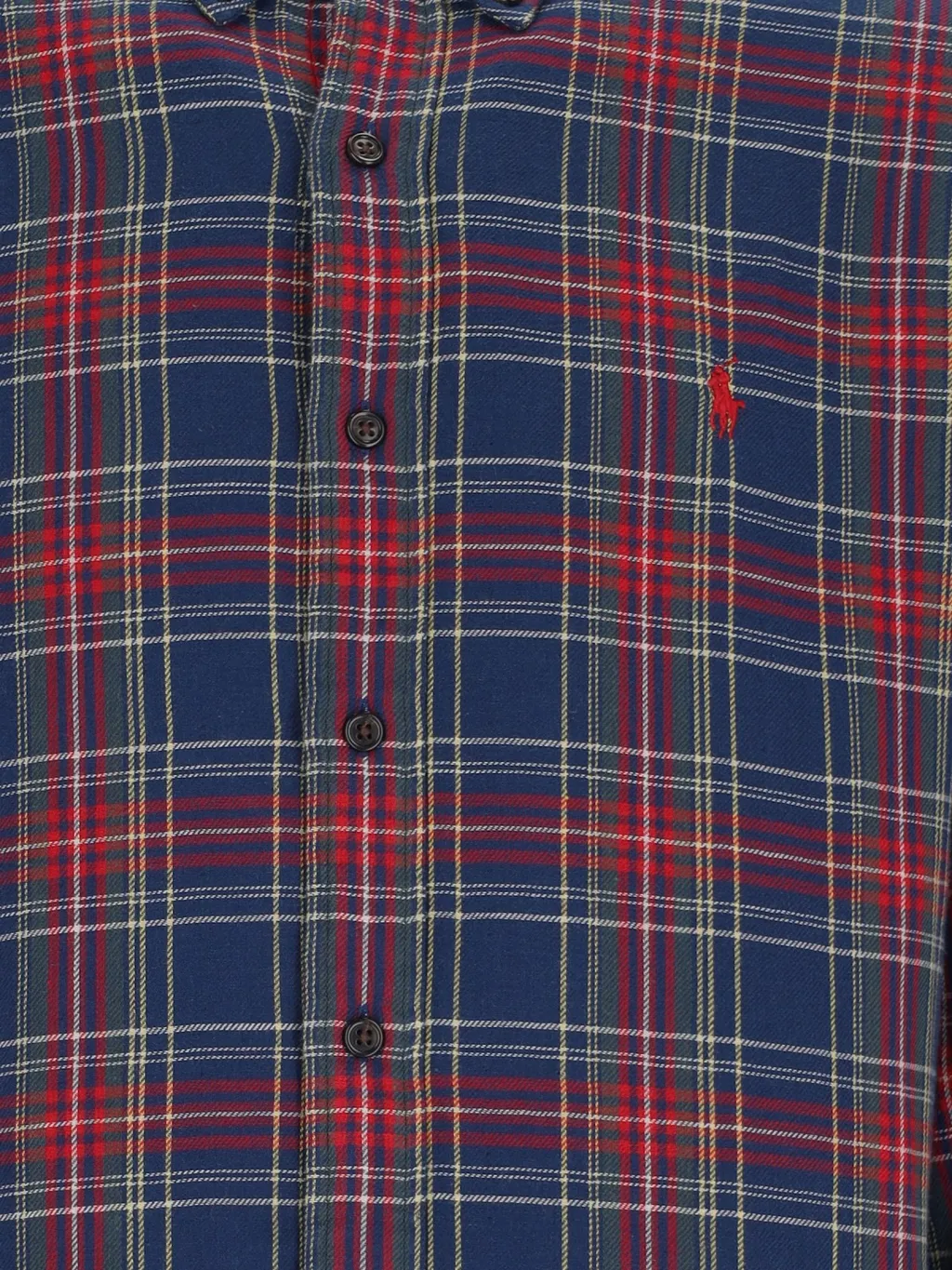 Pony Embroidered Plaid Shirt