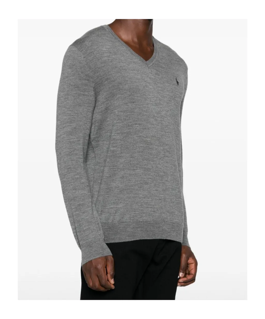 Polo Pony Embroidered V-Neck Jumper