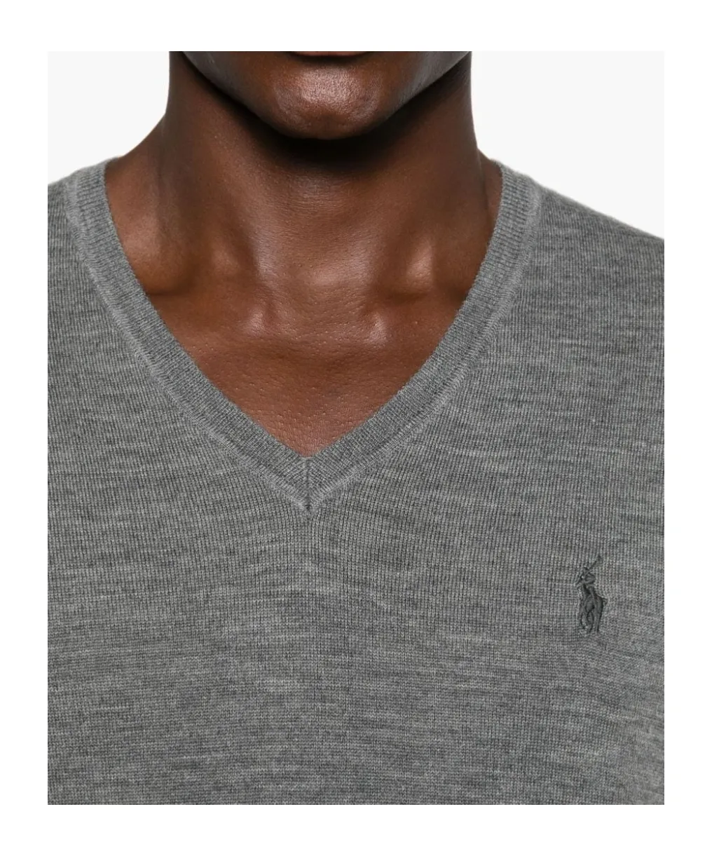 Polo Pony Embroidered V-Neck Jumper