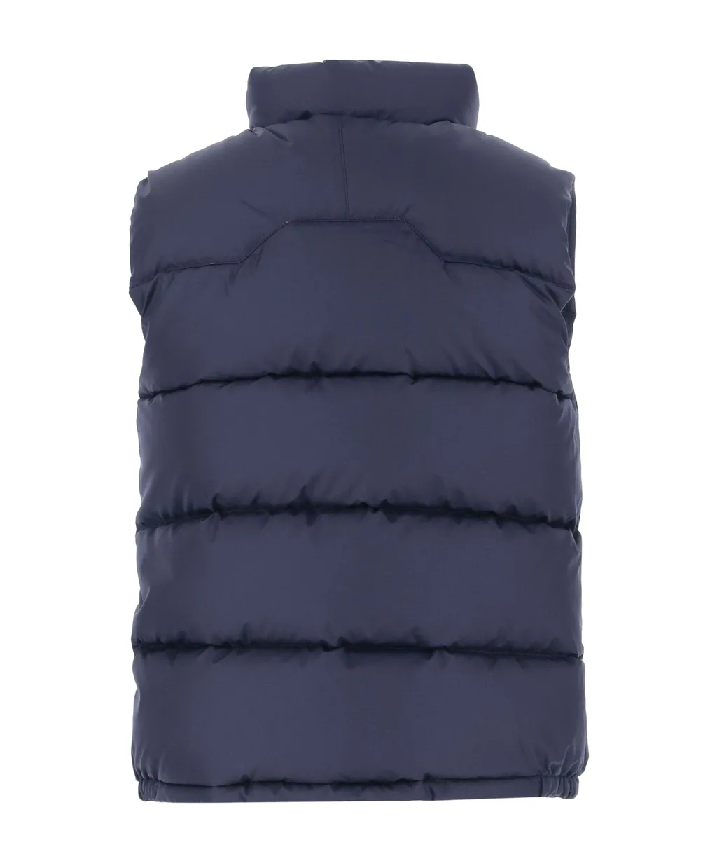 Logo Embroidered Quilted Padded Vest