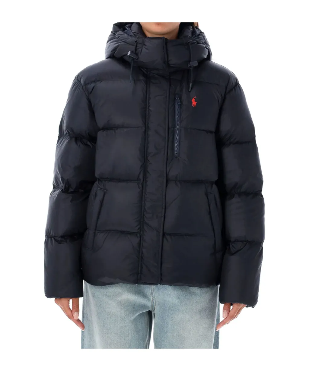 Water-Repellent Quilted Down Jacket
