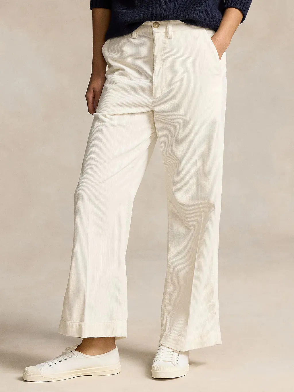 High-Waist Corduroy Pants