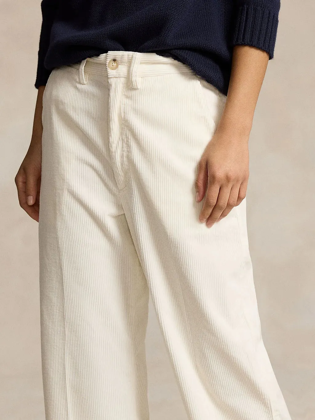 High-Waist Corduroy Pants