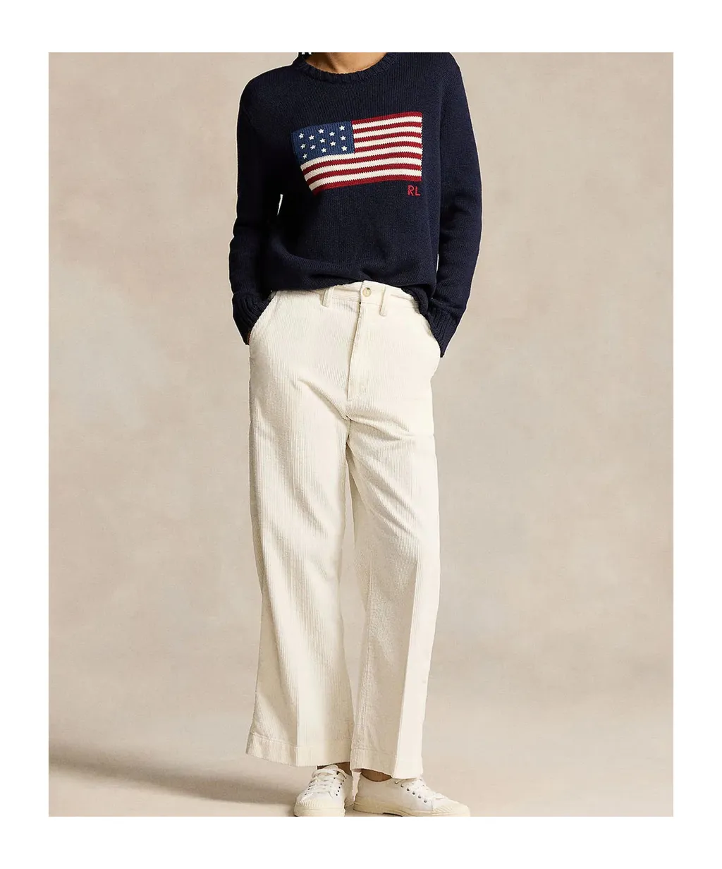 High-Waist Corduroy Pants