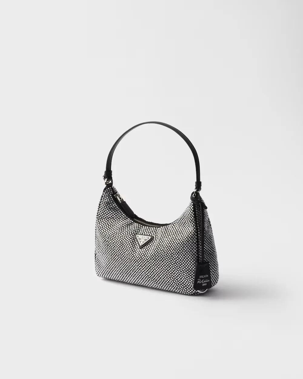 Logo Plaque Zipped Shoulder Bag
