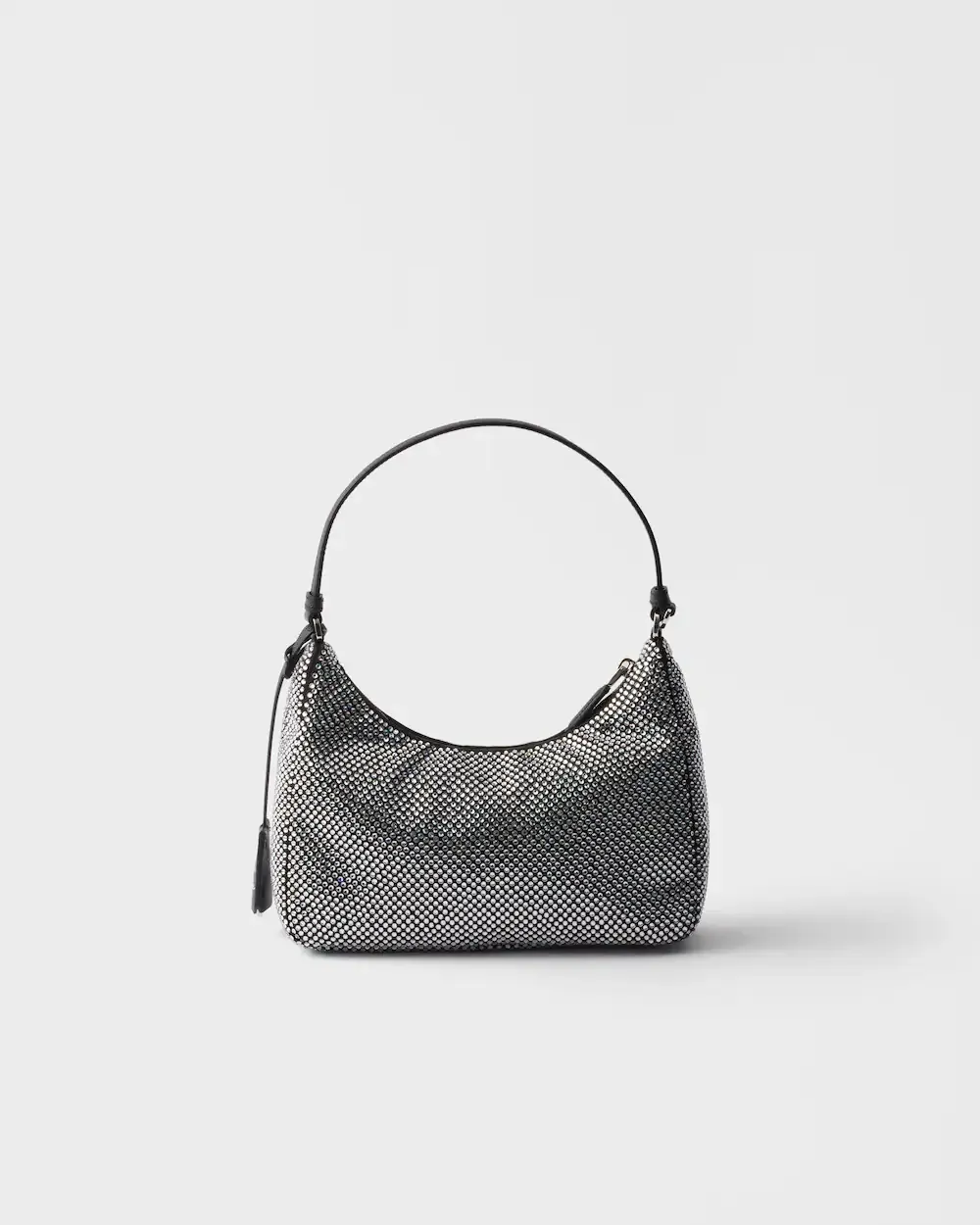 Logo Plaque Zipped Shoulder Bag