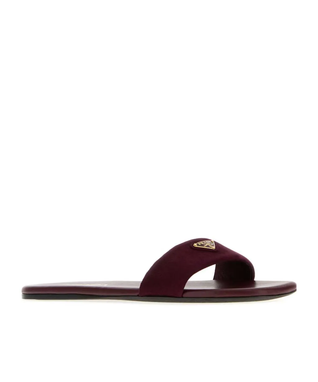 Triangle-Logo Square Toe Slides