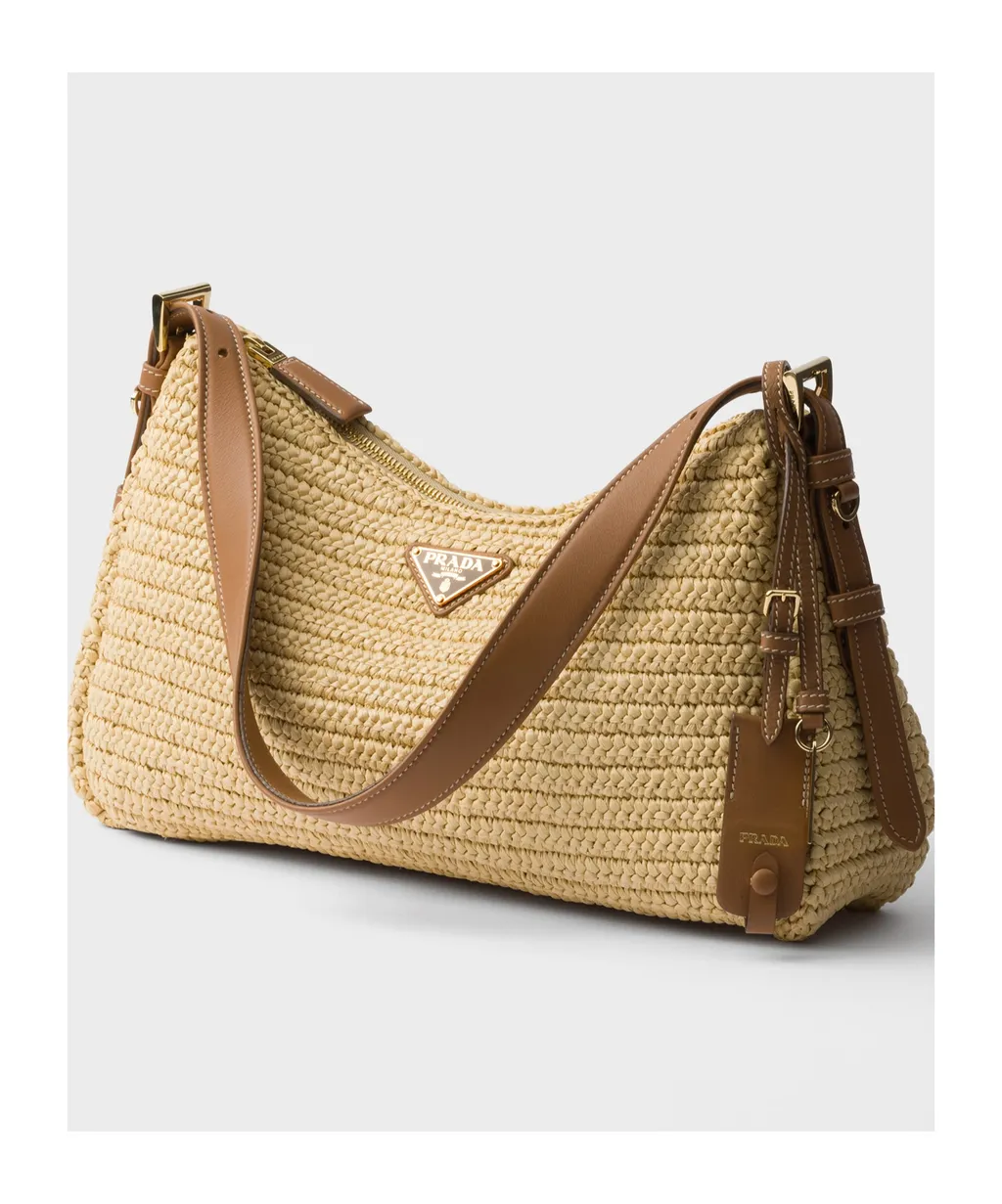 AimÉE Large Crochet And Leather Bag