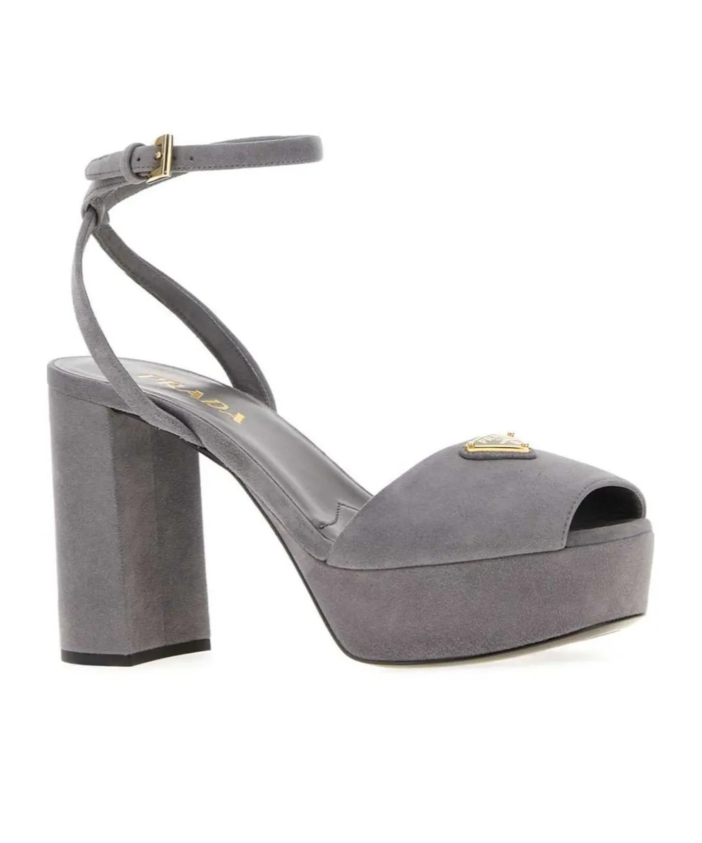 110Mm Block-Heel Sandals
