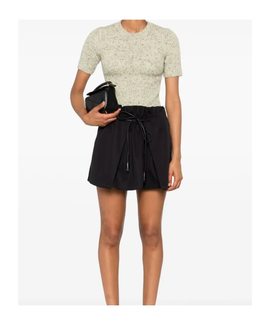 Short-Sleeved Crewneck Jumper