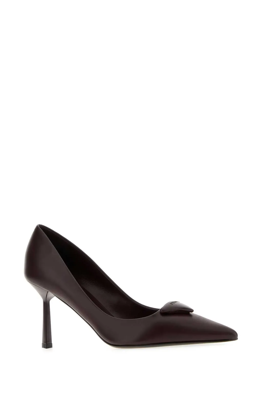 80Mm Leather Pointed-Toe Pumps