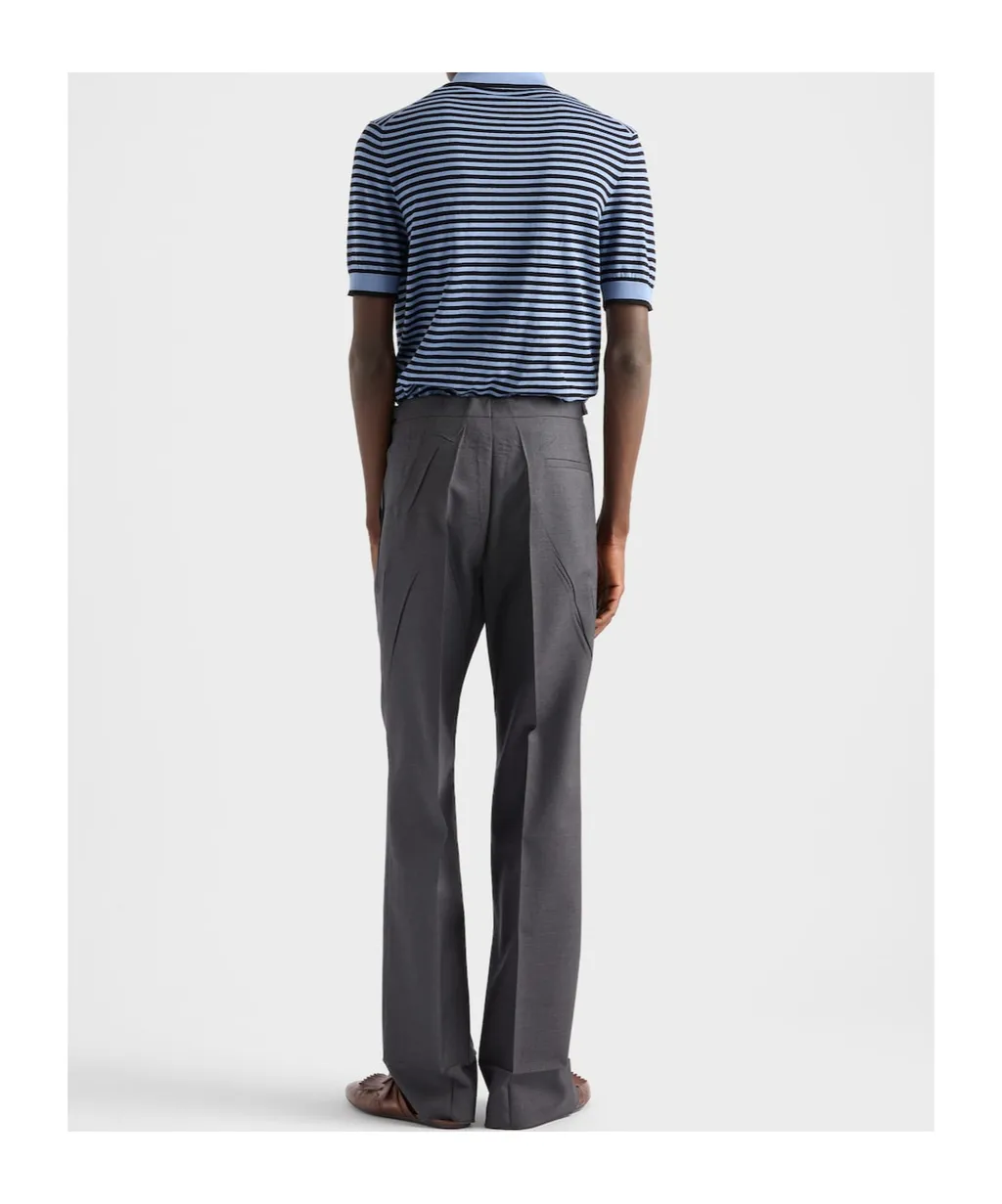 Striped Cotton Polo Shirt