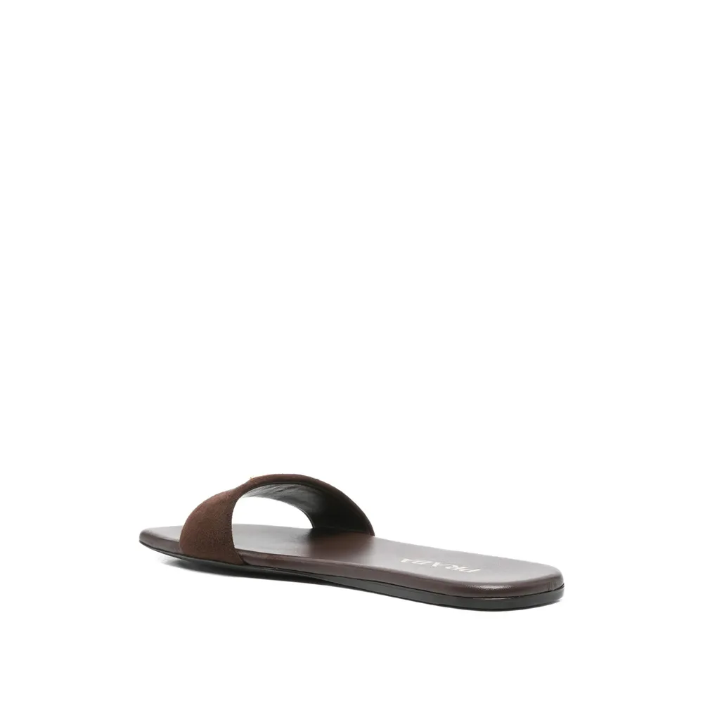 Triangle-Logo Square Toe Slides