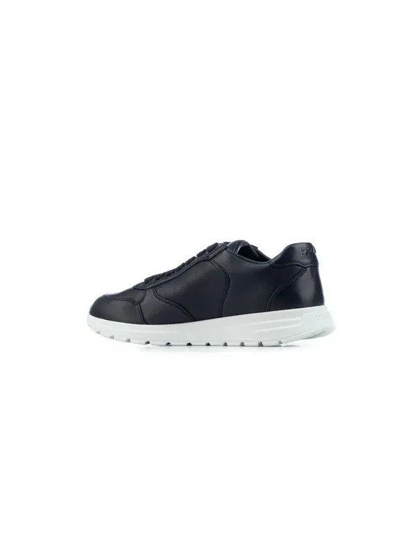 Triangle-Logo Lace-Up Sneakers