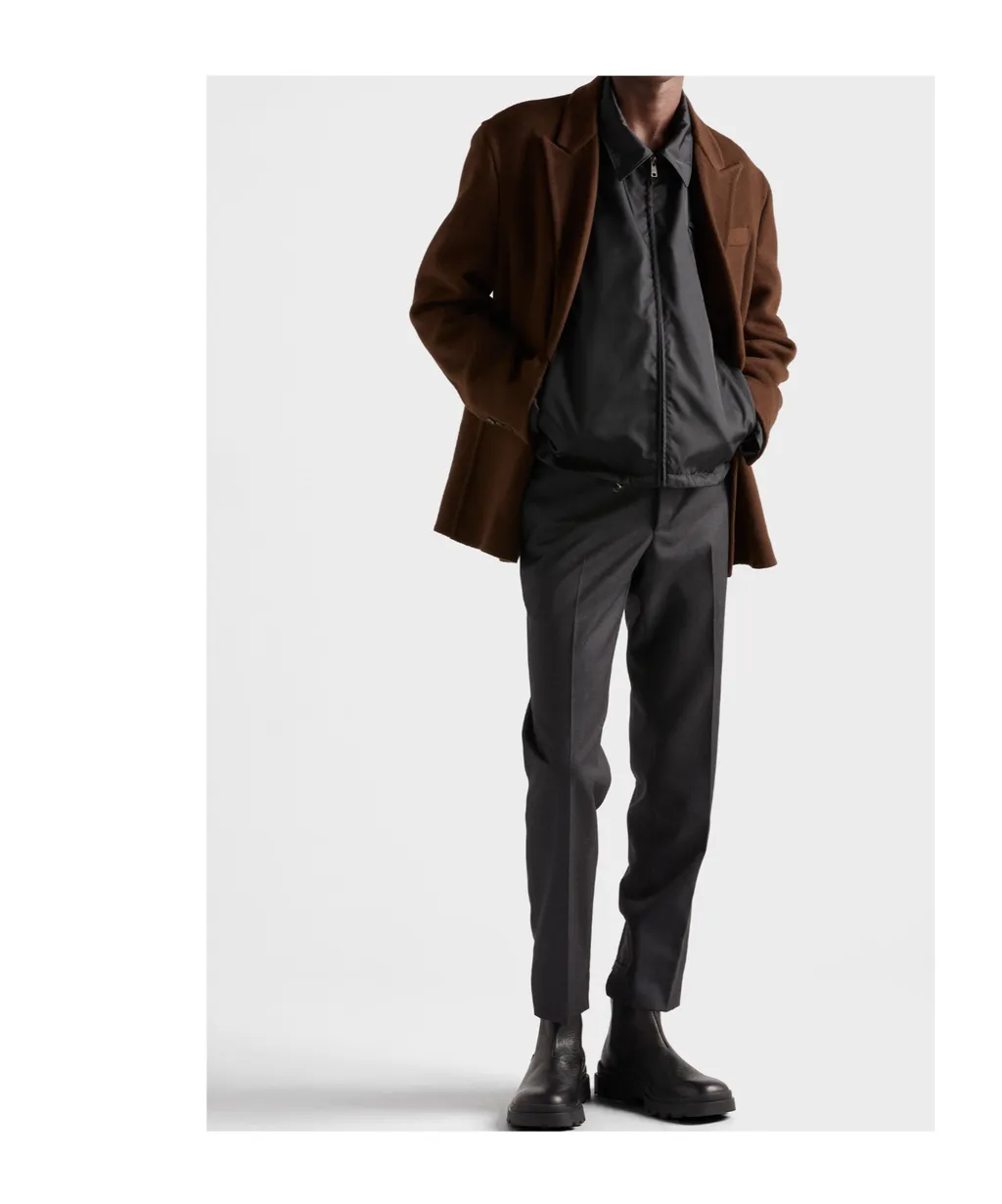 Triangle-Patch Zipped Jacket