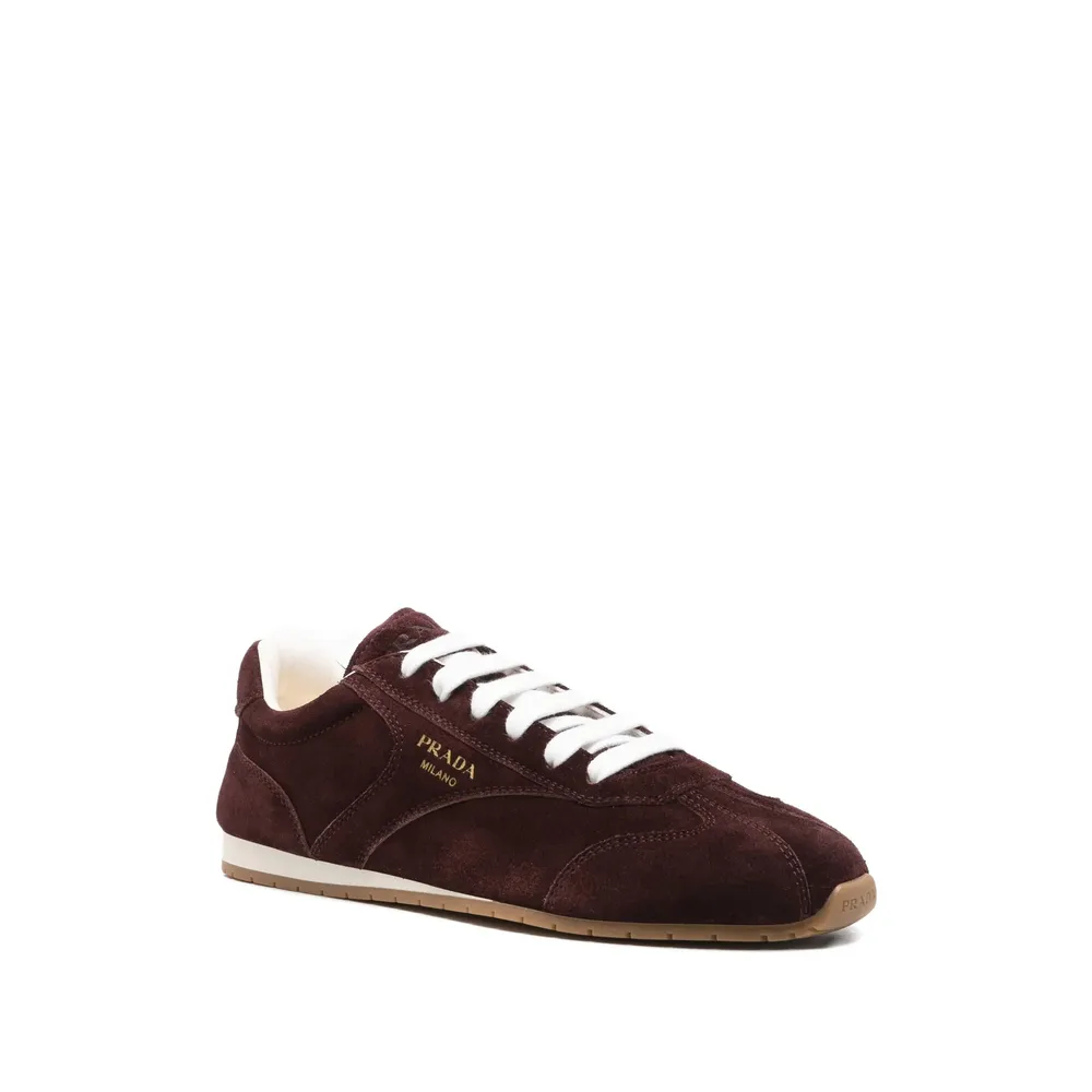 Suede Lace-Up Sneakers