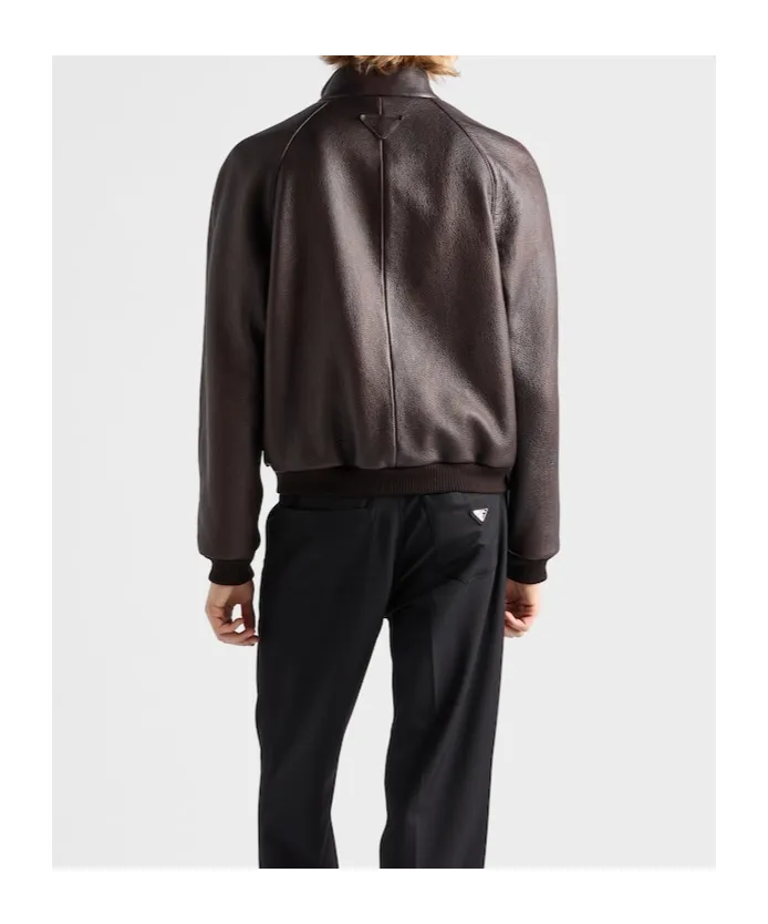 Leather Bomber Jacket