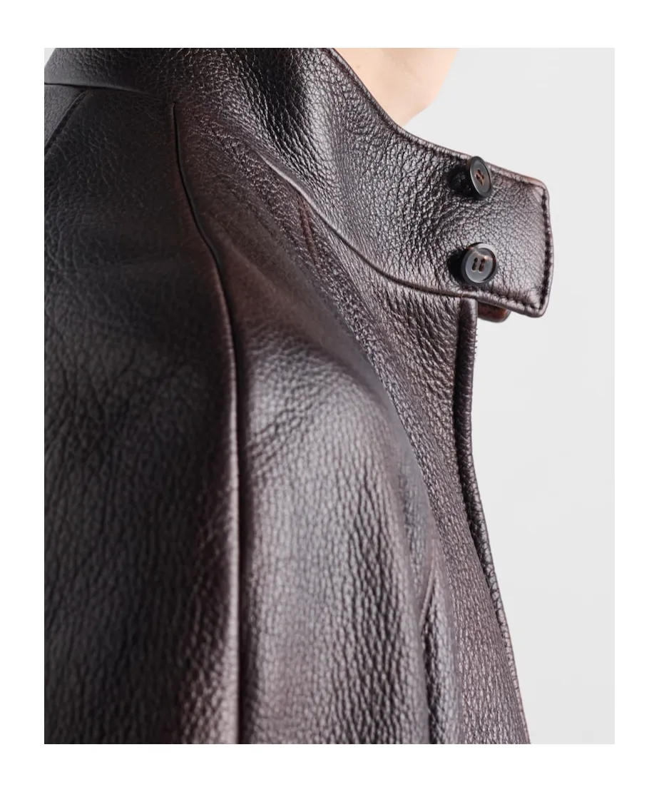 Leather Bomber Jacket